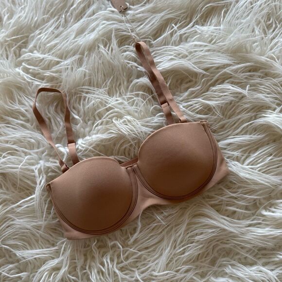 Skims Fits Everybody Strapless Bra Ochre Size 30B - Picture 2 of 11